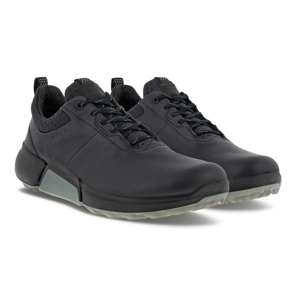 Mens Golf Shoes - ECCO Biom H4 - Black - 3458ZFJQI